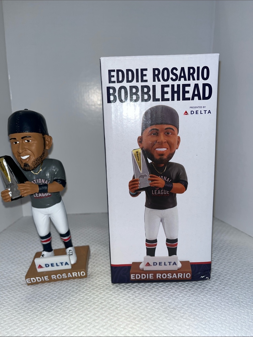 Eddie Rosario Bobblehead Presented by Delta NIB